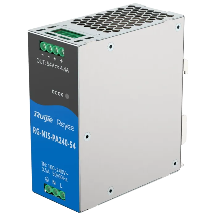 Ruijie RG-NIS-PA240-54 AC/DC 54В 4.4А 240 Вт на DIN-рейку Блок живлення