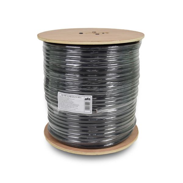 Кабель ATIS RG590 CU PE+2*0.75 бухта 305m