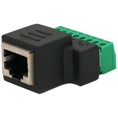 RJ-45(F) (8 контактів) з клемами під кабель Роз'єм