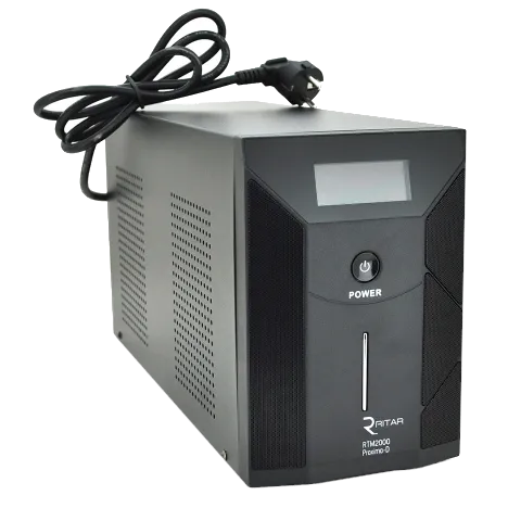 Ritar RTM2000 (1200W) Proxima-D LCD, AVR, 2st, 3xSCHUKO socket, 4x12V7,5Ah Джерела безперебійного живлення