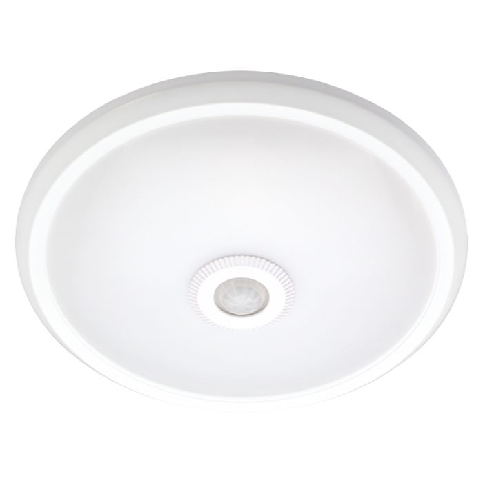 Світильник світлодіодний стельовий з датчиком руху e.sensor.LED.77.12.4000 (білий), 12 Вт, 4000К, 360°, IP20