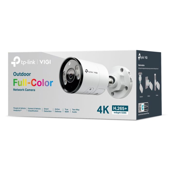 IP-камера 8 Мп TP-Link InSight S385 (4 мм) VIGI Full-Color для системи відеонагляду