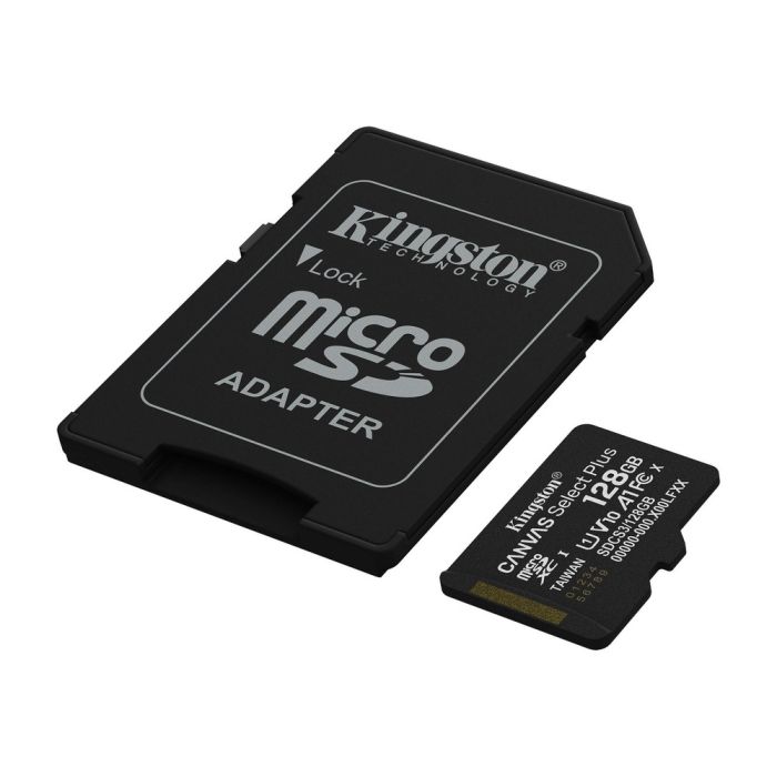 Карта пам'яті microSDXC Kingston 128GB Canvas Select Plus Class 10 UHS-I + SD-адаптер (SDCS3/128GB)
