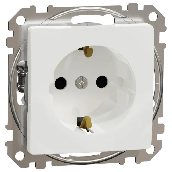 Schneider Electric Sedna Design & Elements SDD111022 з заземлення та шторками Розетка