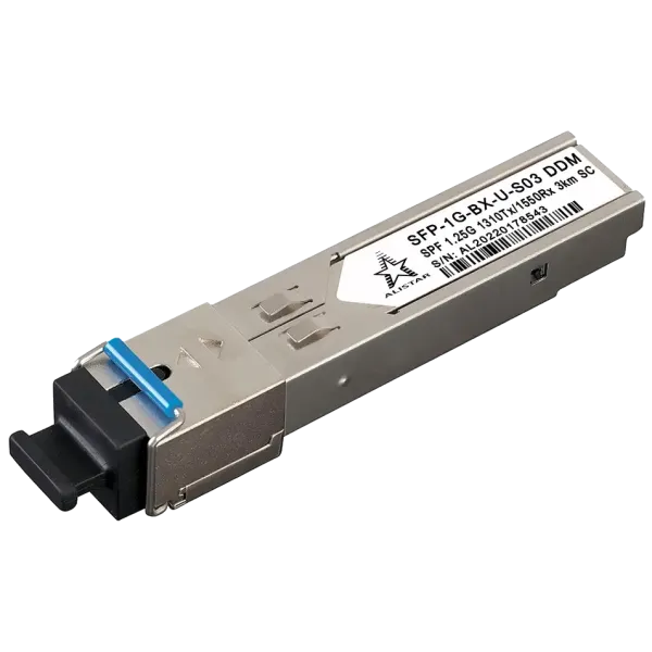 ALISTAR SFP-1G-BX-U-S03 SFP 1G 1SM WDM SC 3KM TX1310/RX1550nm DDM Модуль