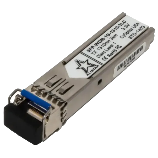 ALISTAR SFP-1G-BX-U-L03 SFP 1G 1SM WDM LC 3KM TX1310/RX1550nm DDM Модуль