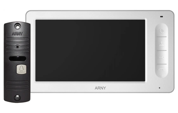 Комплект домофонний ARNY AVD-7006 (AVD-706 + AVP-05 (v.2)), White + Brown
