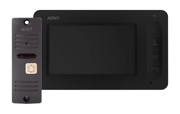 Комплект домофонний ARNY AVD-4005 (AVD-405 + AVP-05 (v.2)), Black + Brown