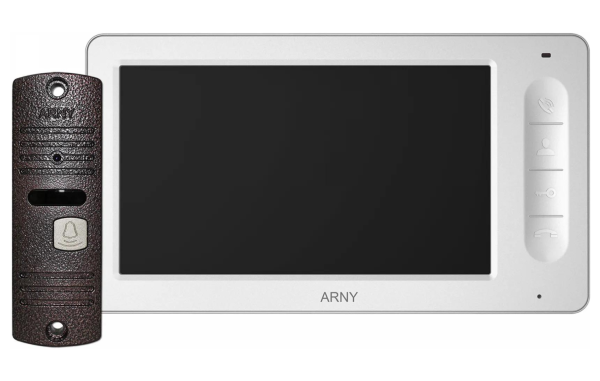 Комплект домофонний ARNY AVD-7005 (AVD-705 + AVP-05 (v.2)), White + Copper