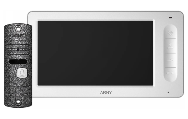 Комплект домофонний ARNY AVD-7005 (AVD-705 + AVP-05 (v.2)), White + Gray