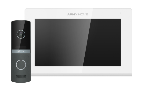 Комплект домофонний ARNY AVD-7421А (AVP-742А 7" Wi-Fi IPS + AVP-NG230 1Мп), White + Gray