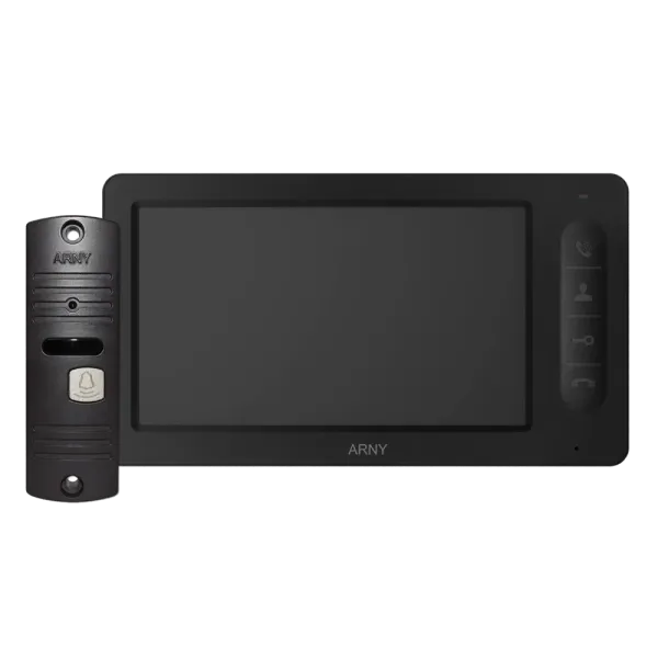 AVD-7005 Комплект відеодомофону чорний/мідний