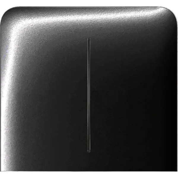 Ajax SideButton (2-gang) vertical black Кнопка