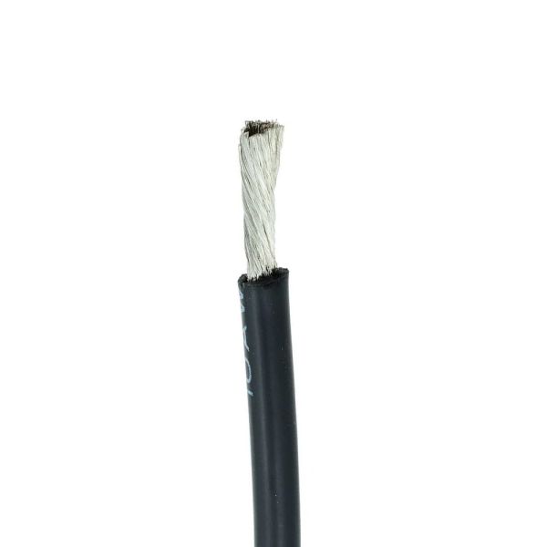 Силіконовий кабель Silicone wire 12AWG black багатожильний гнучкий (1 метр)