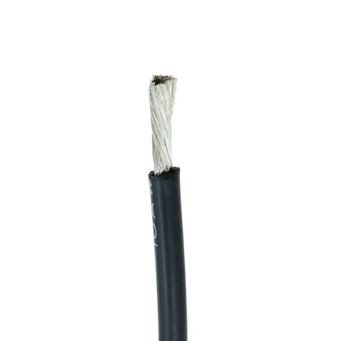 Силіконовий кабель Silicone wire 12AWG black багатожильний гнучкий (1 метр)