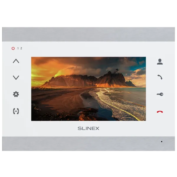 SL-07IPHD (silver/white) Відеодомофон 7" Slinex