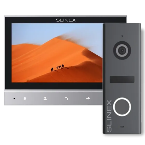 Slinex SK 7 Cloud (Slinex SK 7 Cloud grey + ML-17HD graphite) Комплект видеодомофон + панель вызова