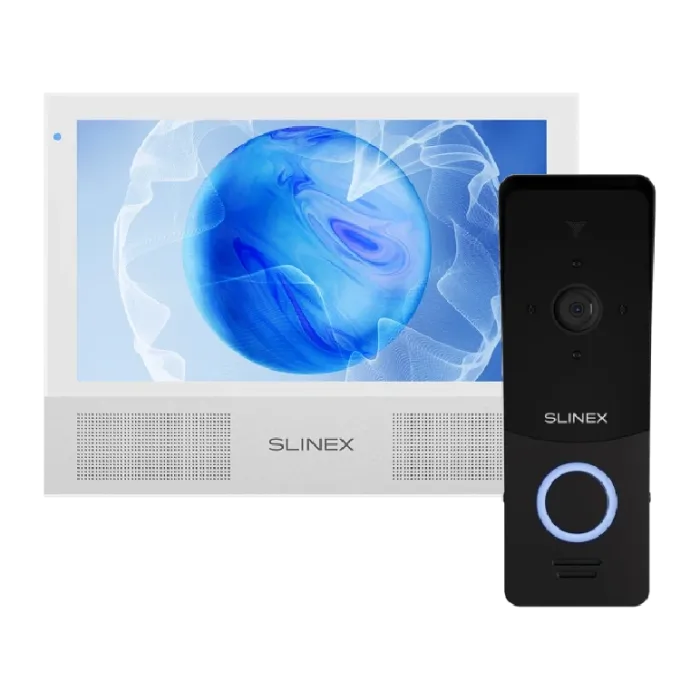 Slinex Sonik 7 AI white + ML-20HD Black Комплект відеодомофон + панель виклику