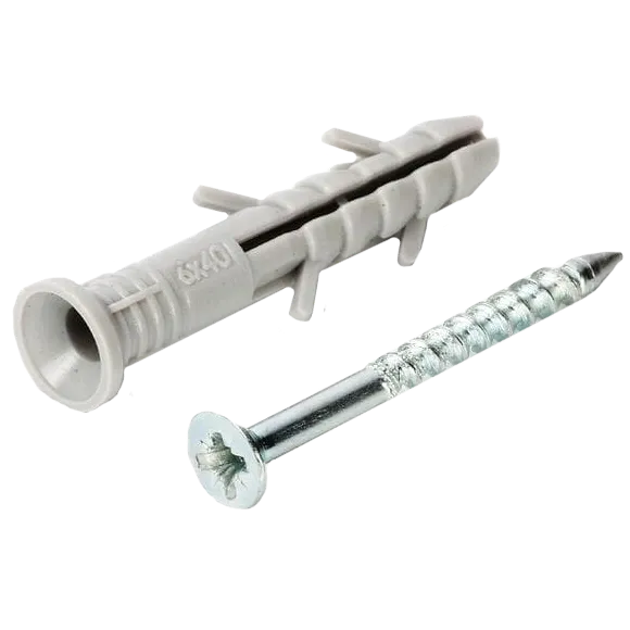 APRO SMTP-60040 Дюбель-цвях швидкого монтажу поліетиленовий потай 6х40 (пач. 100 шт.)