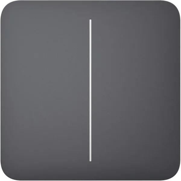 Ajax SoloButton (2-gang) [55] graphite кнопка Кнопка двоклавішного вимикача