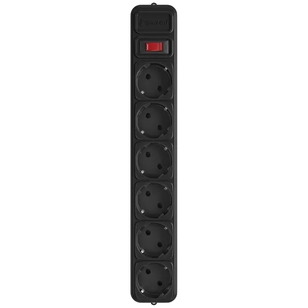 Gembird SPG6-G-10B Мережевий фільтр 3 м кабель 6 розеток