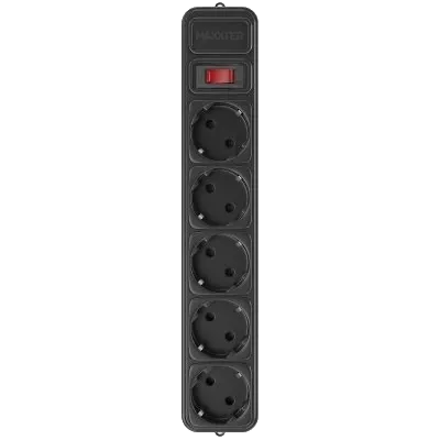 Maxxter SPM5-G-6В Мережевий фільтр 1.8 м кабель 5 розеток