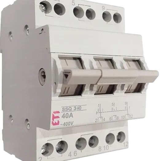 ЕТІ SSQ 340 "1-0-2", 3p 40A Перемикач навантаження