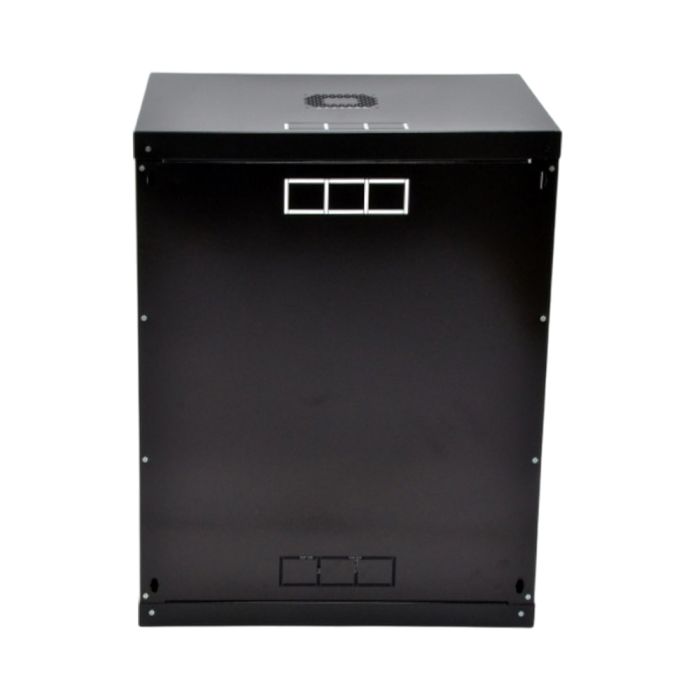 Шафа серверна SteelNet 18U 600 x 600 для мережевого обладнання (скло, чорний)