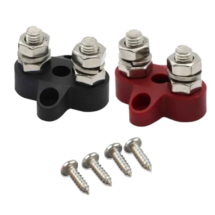 Victron Energy Dual Terminal Stud M8-linked set (1 red/1 black) Подвійний набір клем M8