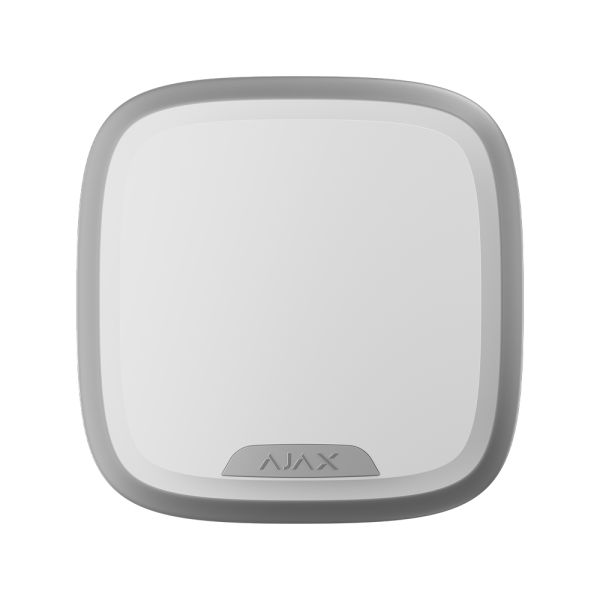 Бездротова сирена Ajax Superior StreetSiren Plus Jeweller white із захистом від саботажу для вулиці та приміщень