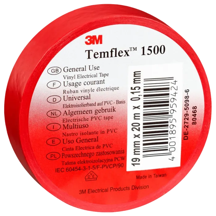 3М Temflex 1500 Ізострічка червона