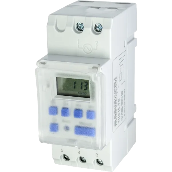 Аско THC15-TC Таймер тижневий електронний з прозорою кришкою