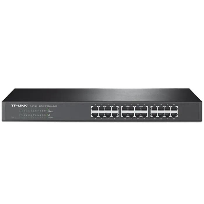 TP-LINK TL-SF1024 24-портовий некерований 10/100 Мбіт/с для монтажу у стійку