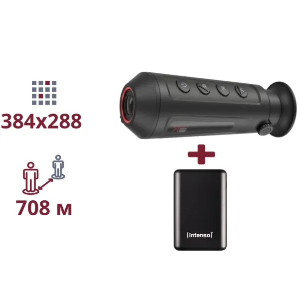 AGM Taipan TM15-384 + INTENSO Powerbank 2 000 мА•г ТЕПЛОВІЗІЙНИЙ МОНОКУЛЯР ТА ПОВЕРБАНК