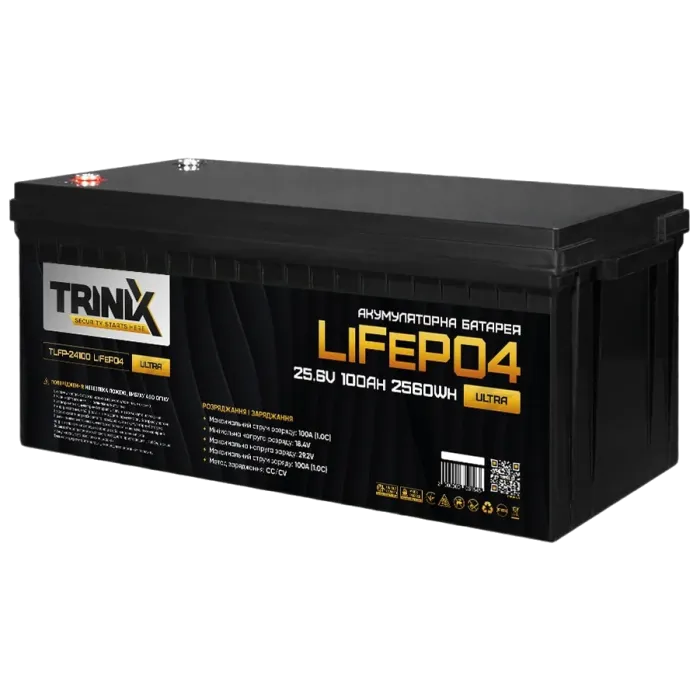 Trinix TLFP-24100 Ultra 25.6В 100А•год 100А Літієва акумуляторна батарея