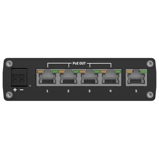 Teltonika TSW101 POE+ для використання в транспорті Комутатор 5 портів некерований