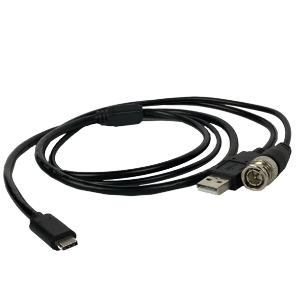 BNC + USB - Type C 1м Кабель для виводу аналогового зображення з монокулярів AGM