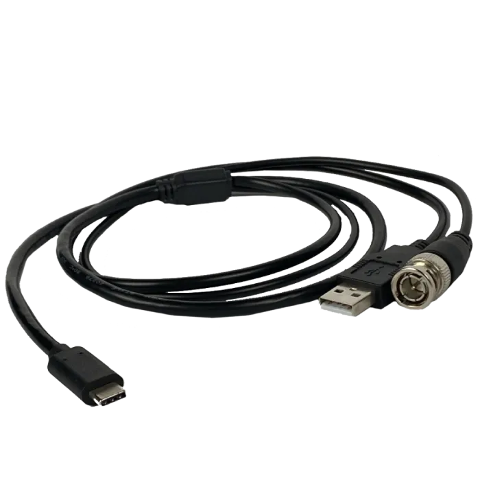 BNC + USB - Type C 1м Кабель для виводу аналогового зображення з монокулярів AGM