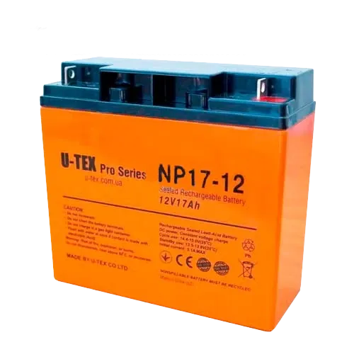 U-tex PRO 12В / 17 Ah Акумулятор