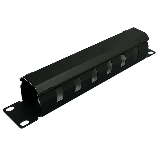 10" 1U перфорований чорний Кабельний організатор