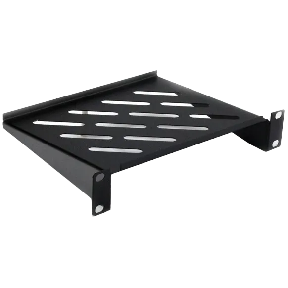 10" 160мм 1U чорна Полиця консольна