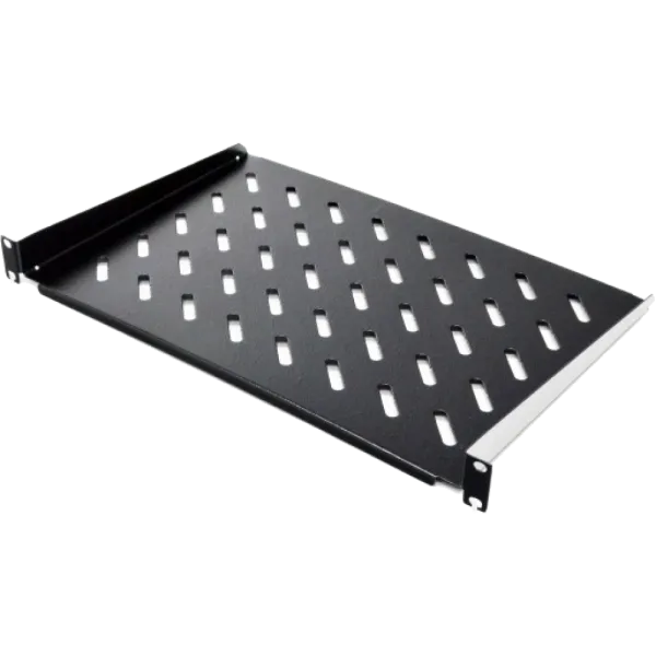 CMS 19" 1U 300мм Полиця консольна чорна