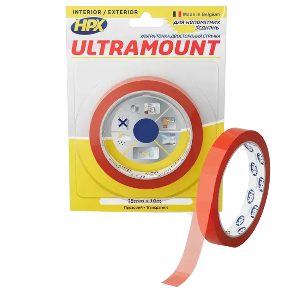 HPX UM1510 ULTRA MOUNT 15мм х 10м Стрічка двохстороння
