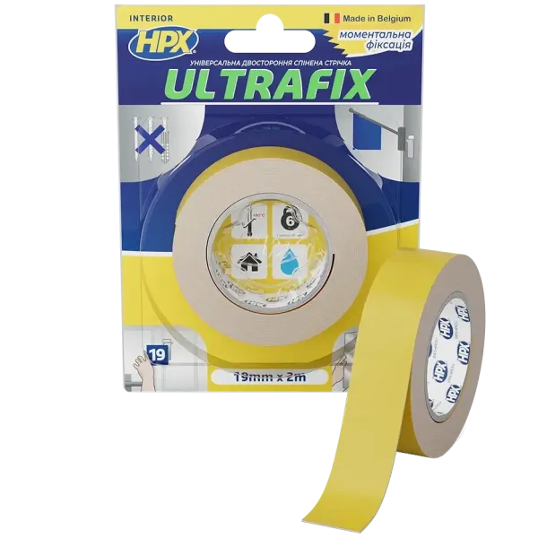 HPX DSU1902 ULTRAFIX 19мм х 2м Стрічка двохстороння