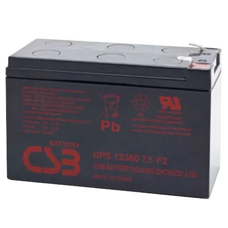CSB UPS12360 12V7.5Ah Акумуляторна батарея