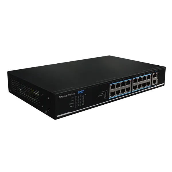 UTP1218-PSB150 16-портовий 100M PoE+ 2 порта 1000M RJ45
