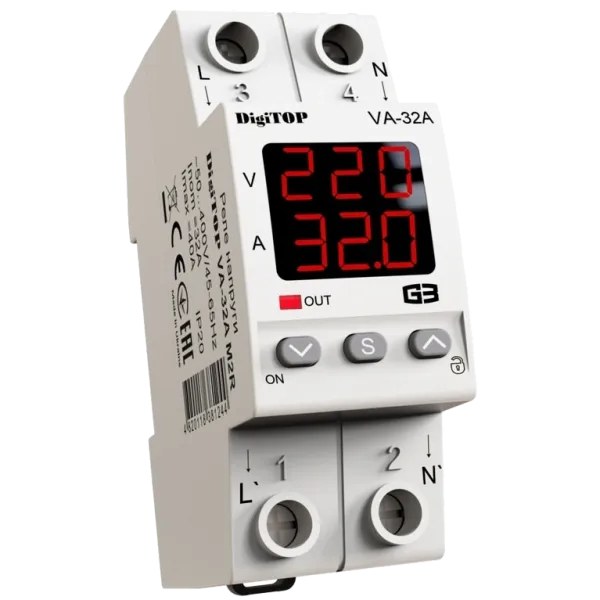 DigiTop VА-32A M2R Реле напруги