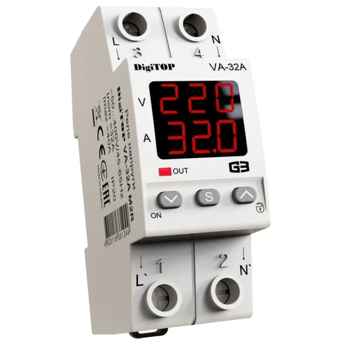 DigiTop VА-32A M2R Реле напруги