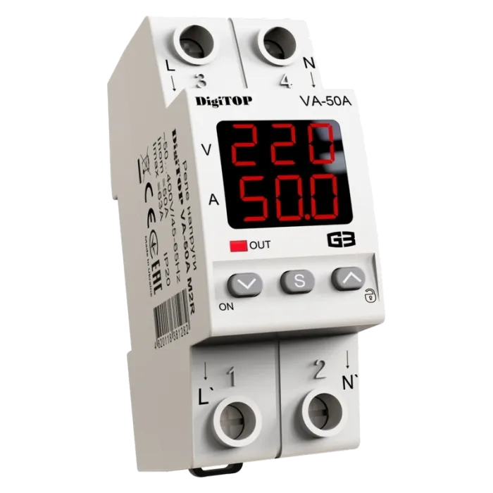 DigiTop VА-50A M2R Реле напруги
