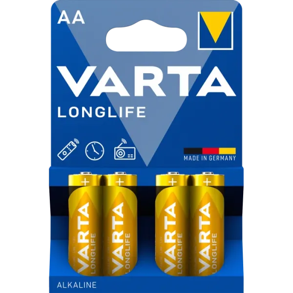 AA VARTA LONGLIFE BLI 4 ALKALINE Батарейка